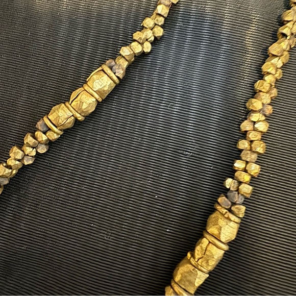 Indian Gold Tone Beaded Necklace - Picture 4 of 7